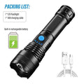 High Power Led Flashlight Rechargeable Camping Torch ABS Material With 3 Lighting Modes For Adventure, Camping, Outdoor, Etc. Oasis Select X71