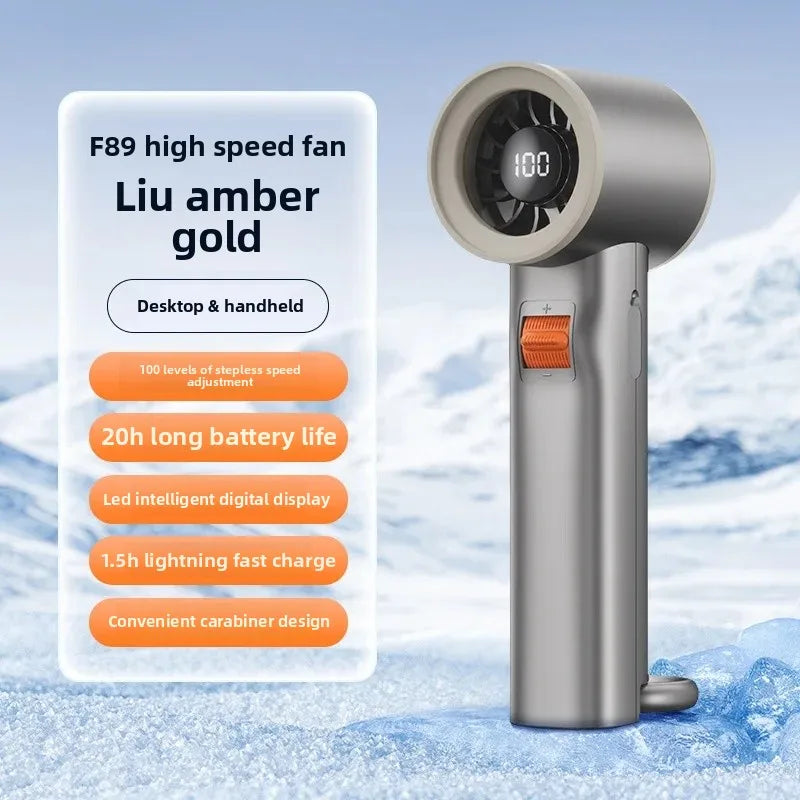 URGGU USB Rechargeable Portable Mini High-Speed Handheld Fan