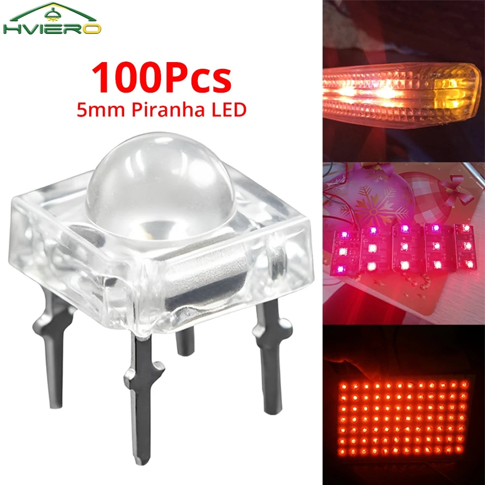 5mm Super Flux LED Diodes 100/200Pcs – DIY & Decor Bulbs