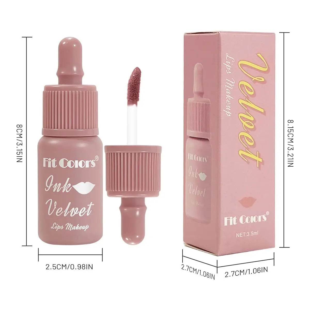 Fit Colors Velvet Matte Liquid Lipstick – Waterproof, Long-Lasting