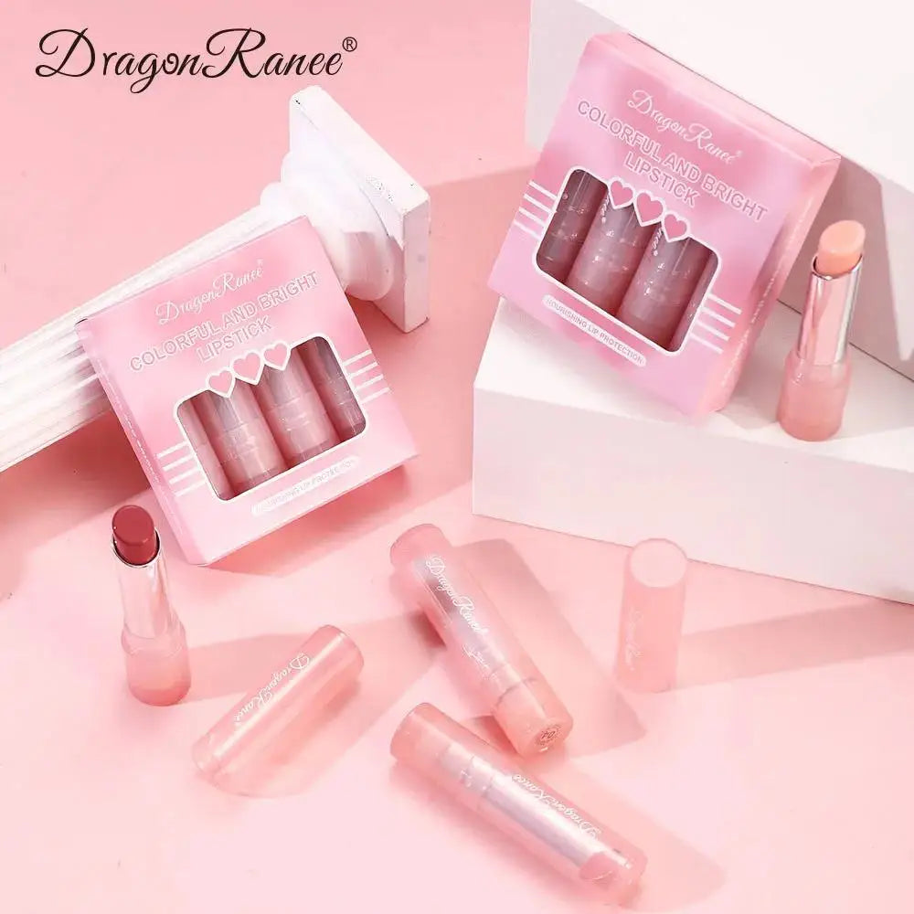 Dragon Ranee Tinted Jelly Lip Balm Set – Color-Changing 4 Pcs