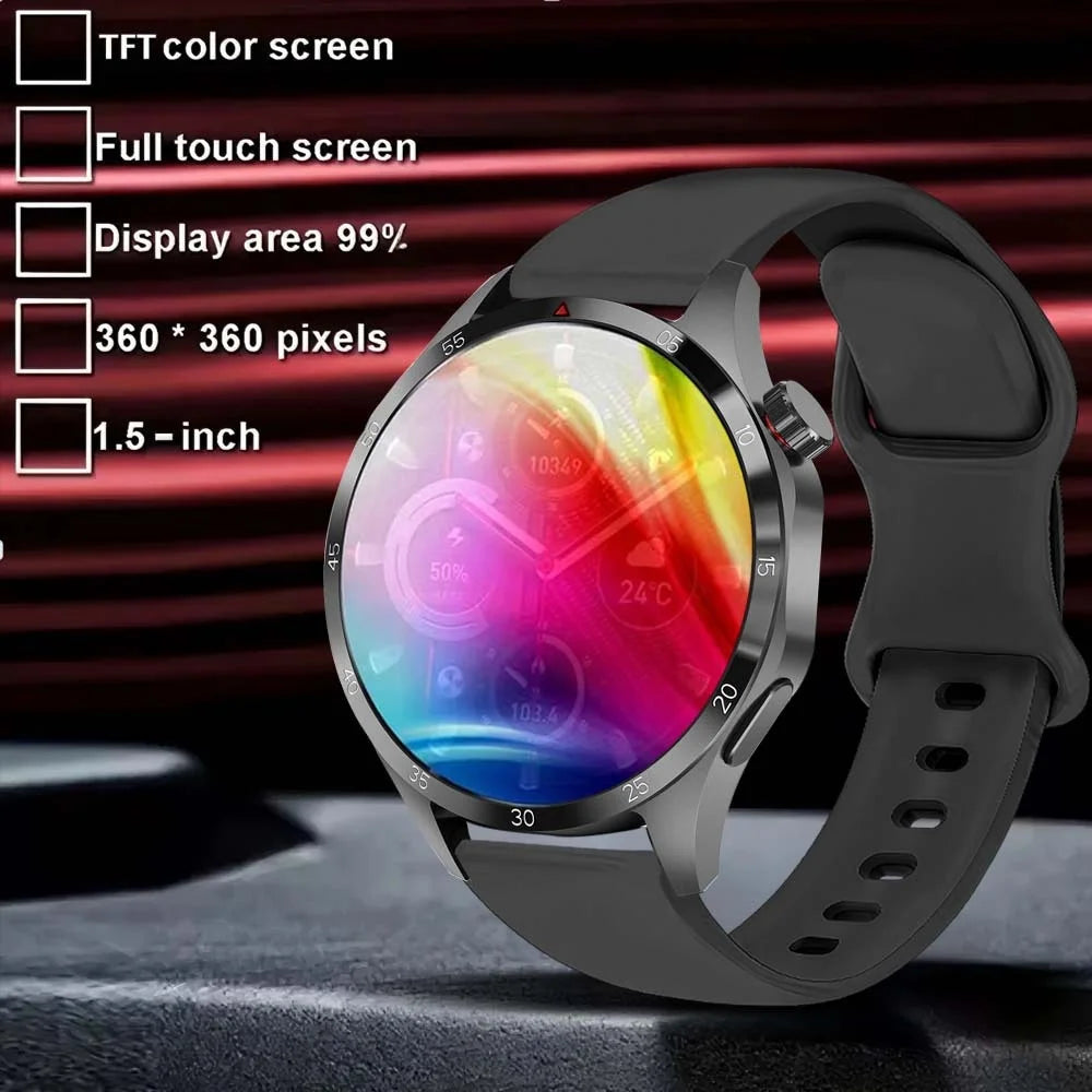 ERUN Smartwatch 1.5" Touchscreen, Fitness Tracker & Earphones