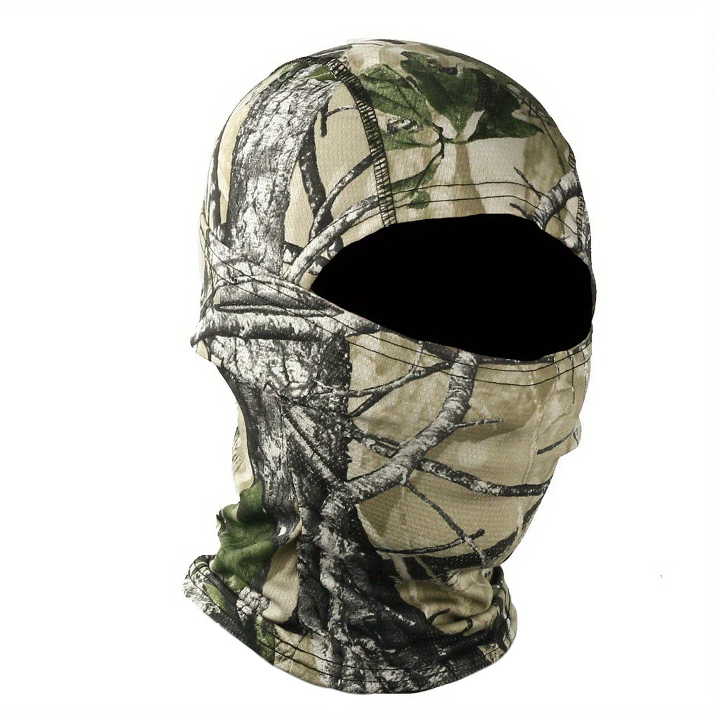 Camouflage Balaclava Hat Cycling Full Face Mask Outdoor Sports Hunting Hiking Ski Mask Motorcycle Helmet Inner Cap Oasis Select High mountain leaves