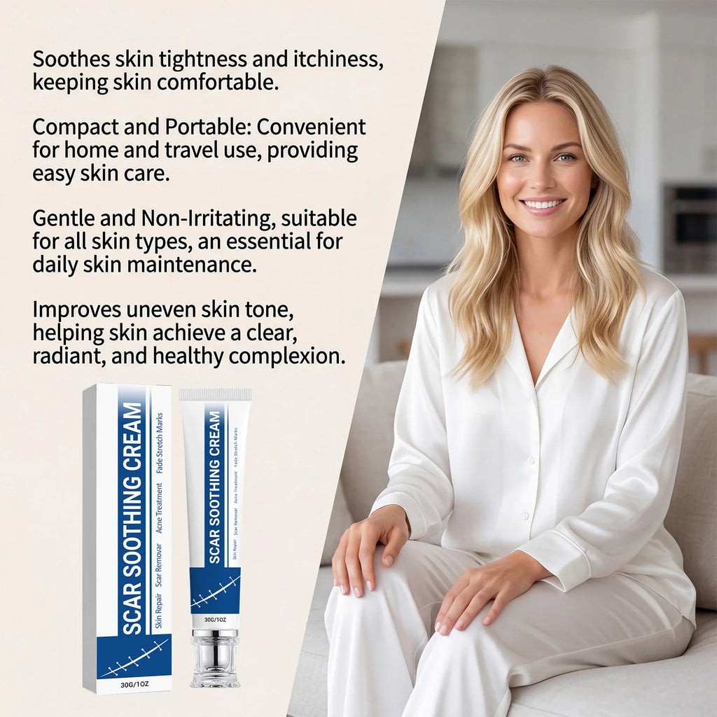 Soothing Scar Cream – Hydrating, Lightweight & Nourishing 30g Scar Soothing Cream Oasis Select