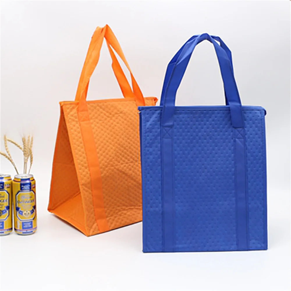 1PC Portable Lunch Cooler Beer Delivery Bag Folding Insulation Picnic Ice Pack Food Tote Thermal Bag Drink Carrier Insulated Bag Oasis Select