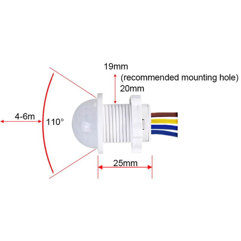110V 220V Mini Motion Sensor Pir Infrared Motion Sensor Smart Switch Sensor Smart Home Human Body Automatic Sensor Night Lamp Oasis Select