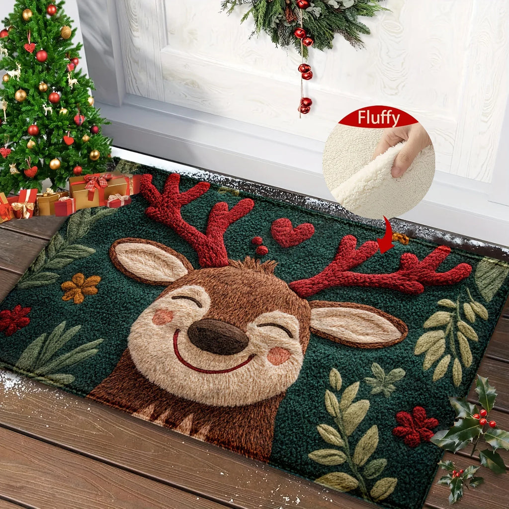Christmas Carpet Door Merry Christmas Mat Festival Santa Claus Outdoor Decorations Home 2025 Navidad Xmas Ornament New Year 2026 Oasis Select A
