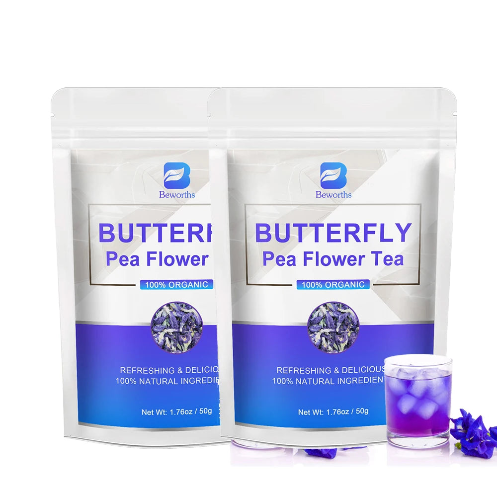 BEWORTHS 100% Natural Butterfly Herb Extract Enhances Immunity, Rich in Vitamin C and E Antioxidant Supplements for Beauty Oasis Select 2bags United States