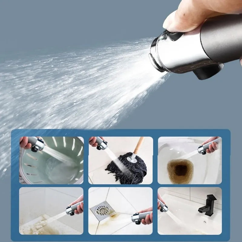 High-pressure Shower Head 3-mode Adjustable Spray with Massage Brush Filter Rain Shower Faucet Bathroom Accessories Oasis Select
