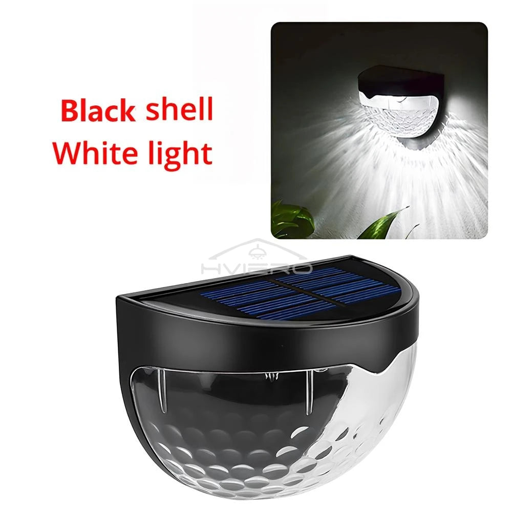 Solar 6-LED Wall Step Light | IP65 Waterproof Garden Fence Lamp