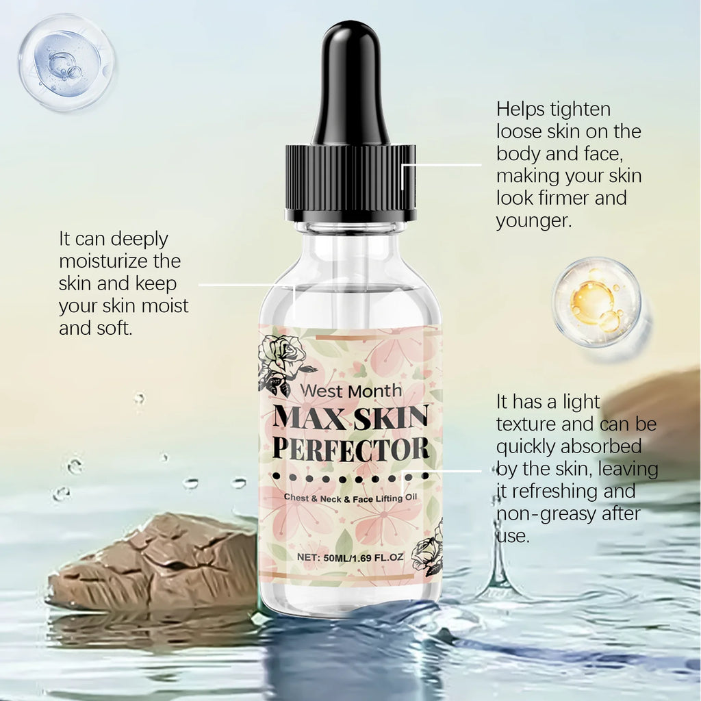 WEST MONTH Face Neck Chest Lifting Oil – Firm & Nourish Facial Lifting Oil Oasis Select
