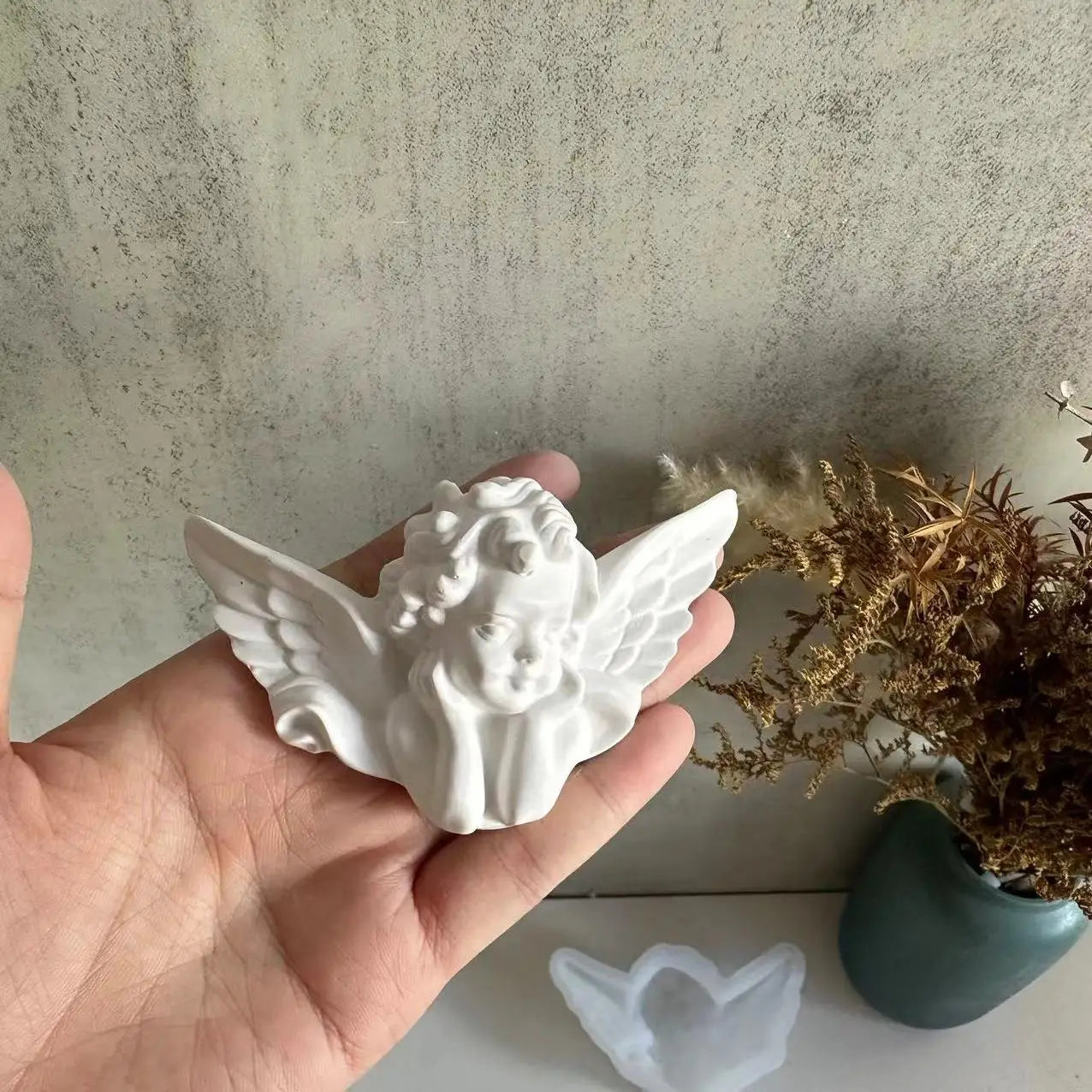 3D Angel Wings Silicone Mold – DIY Plaster, Resin & Cement Casting
