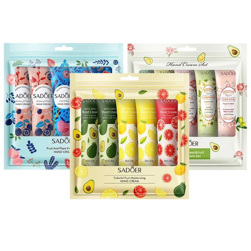 SADOER 15-Pc Avocado Sakura Hand Cream Set – Moisturizing Hand Cream Set Oasis Select Each 1 bag
