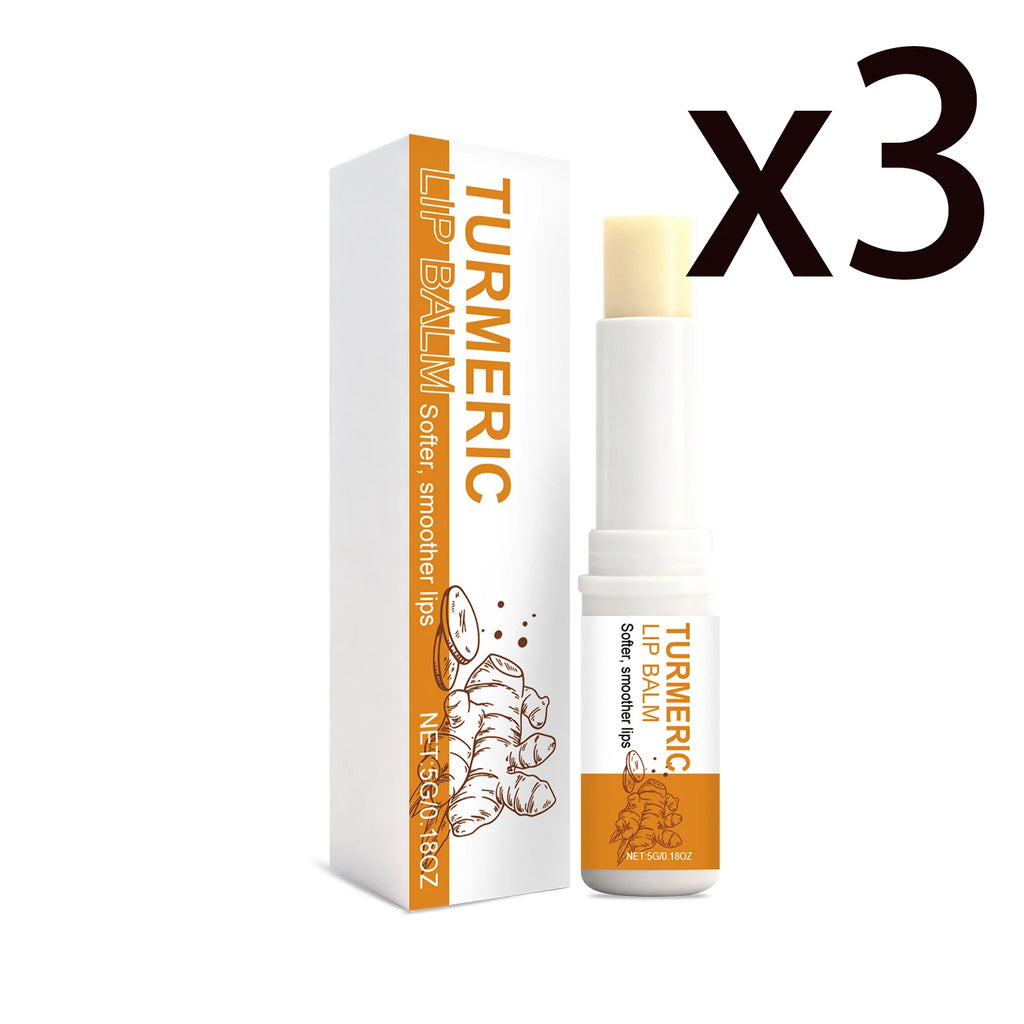 Turmeric Moisturizing Lip Balm Remove Dead Skin Reduce Lip Lines Antioxidant Anti Cracking Winter Repair Damage Brighten Lip Gel Oasis Select 3x5g