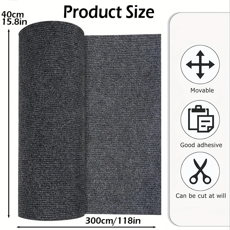 Solid Color Room Decoration Self-adhesive Carpet Living Room Staircase Home Decor Water Uptake Bedroom Rug Bathroom Kitchen Rugs Oasis Select