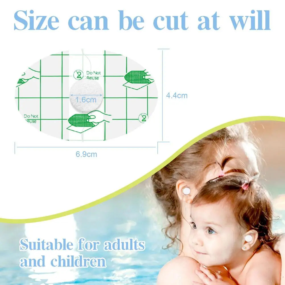 60-Pack Waterproof Ear Patches for Kids – Swimming & Shower Ear Care Patches Oasis Select