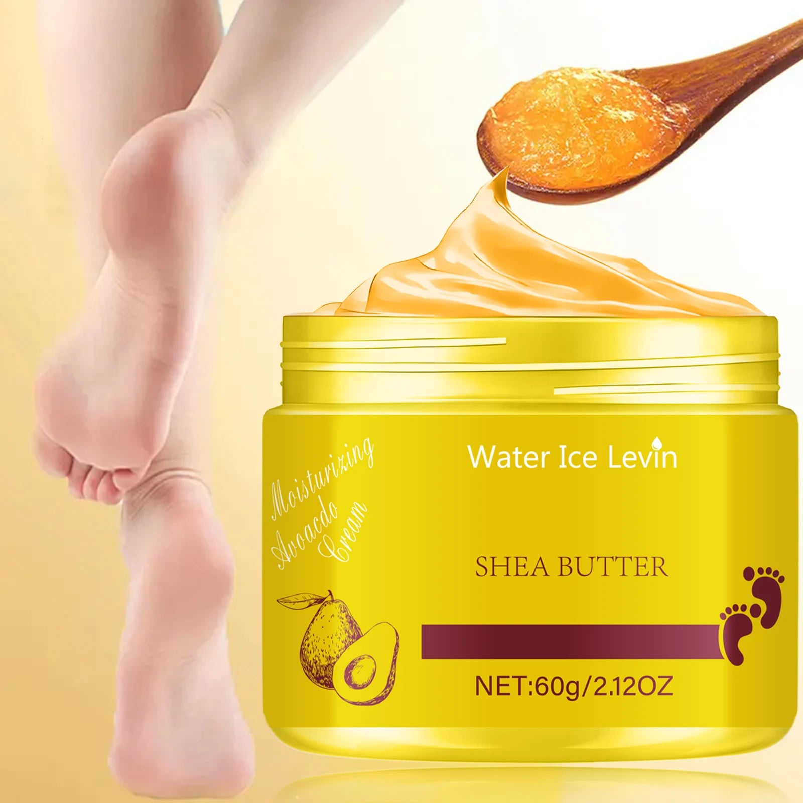 Water Ice Levin Shrando Pure Shea Butter 60g | Intense Moisture Lock | Skin Repair & Nourishment for All-Day Softness Oasis Select