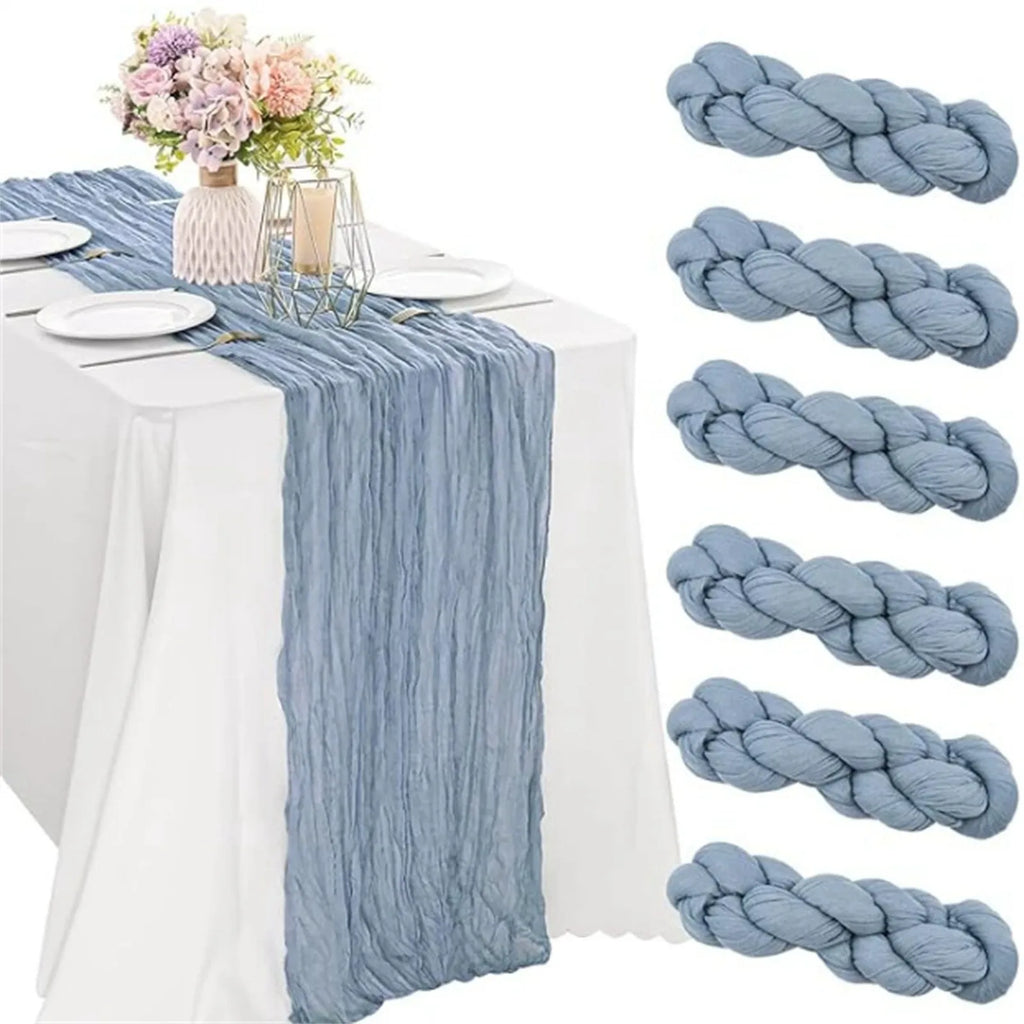 Cheesecloth Gauze Table Runner – Wedding & Boho Party Décor Gauze Table Runner Oasis Select