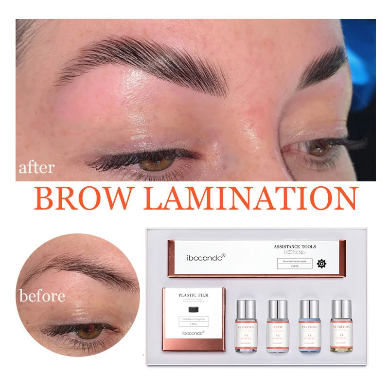 Pro Brow Lift Perming Eyebrow Lifting Brow Lamination Kit with Cling Film Nutrition Keratin Perming Lotion for Home Use Oasis Select
