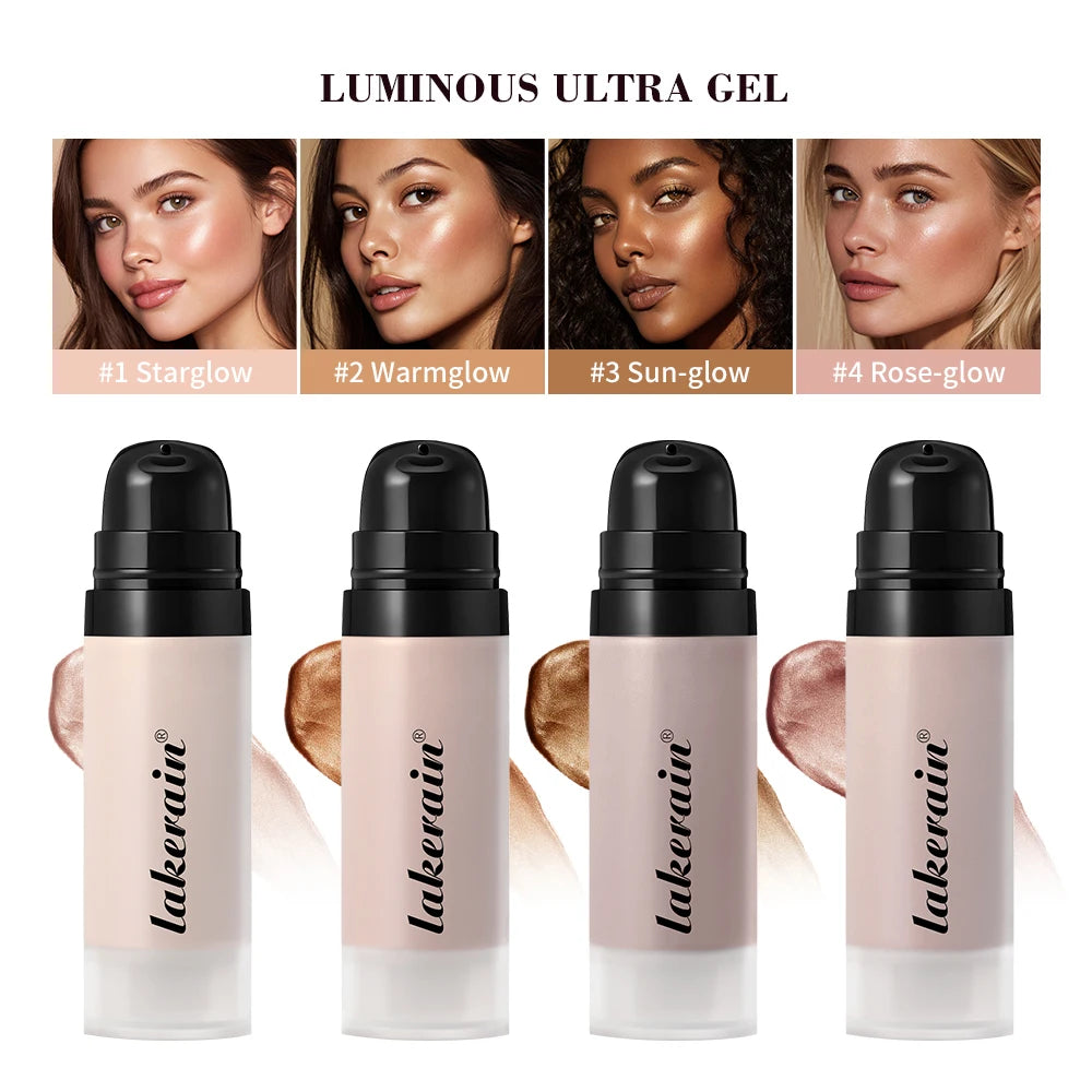 Highlight Foundation Glowy Super Gel Lightweight Dewy Multipurpose Llluminator Primer Moisturizing Nourish Non-Sticky Primer Oasis Select
