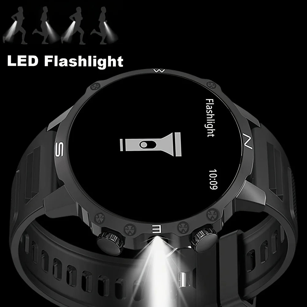 ERUN Men's Smartwatch TFT Display LED Flashlight Multi-Sport