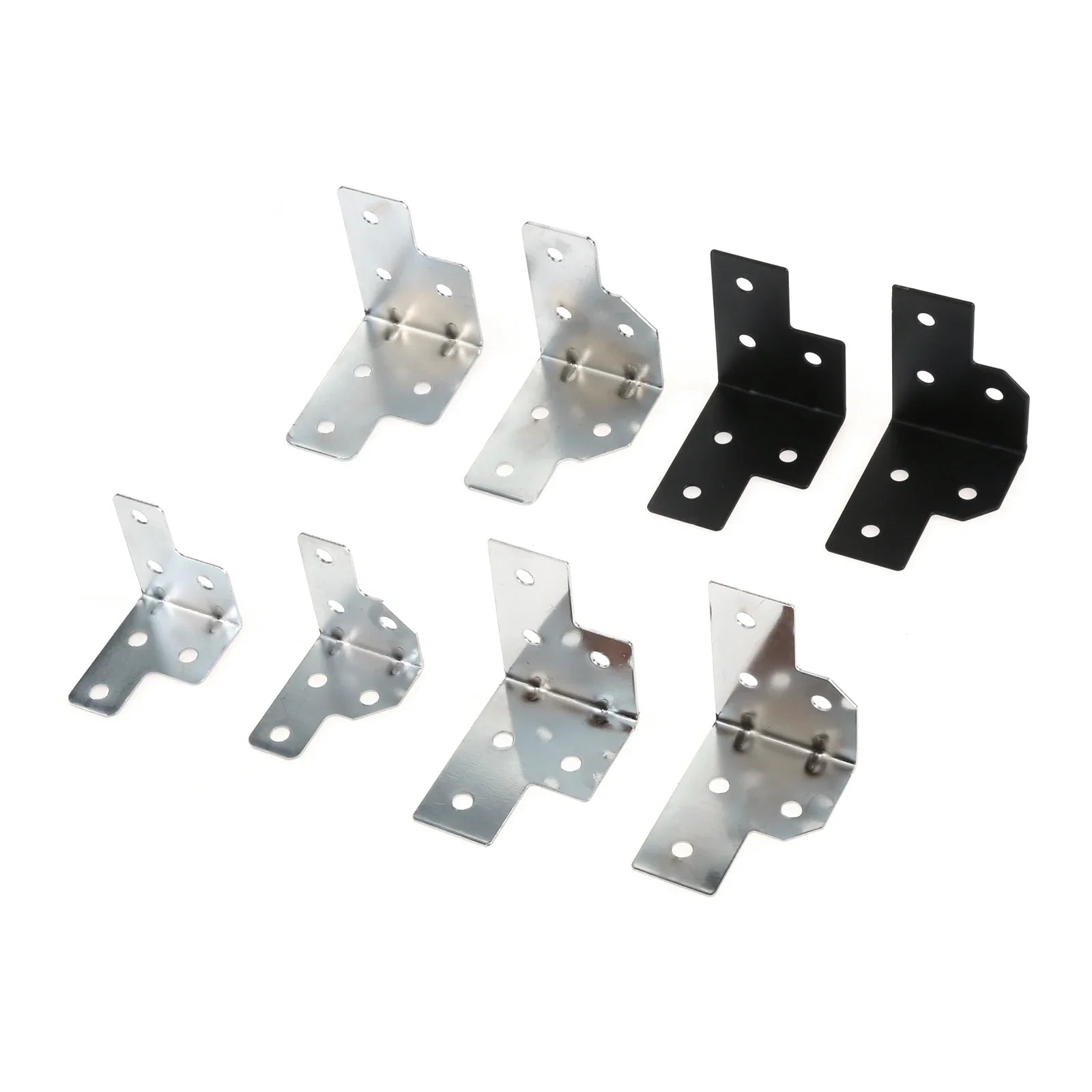 4-Pack Metal Corner Brackets for Flight Case & Wood Box Protection