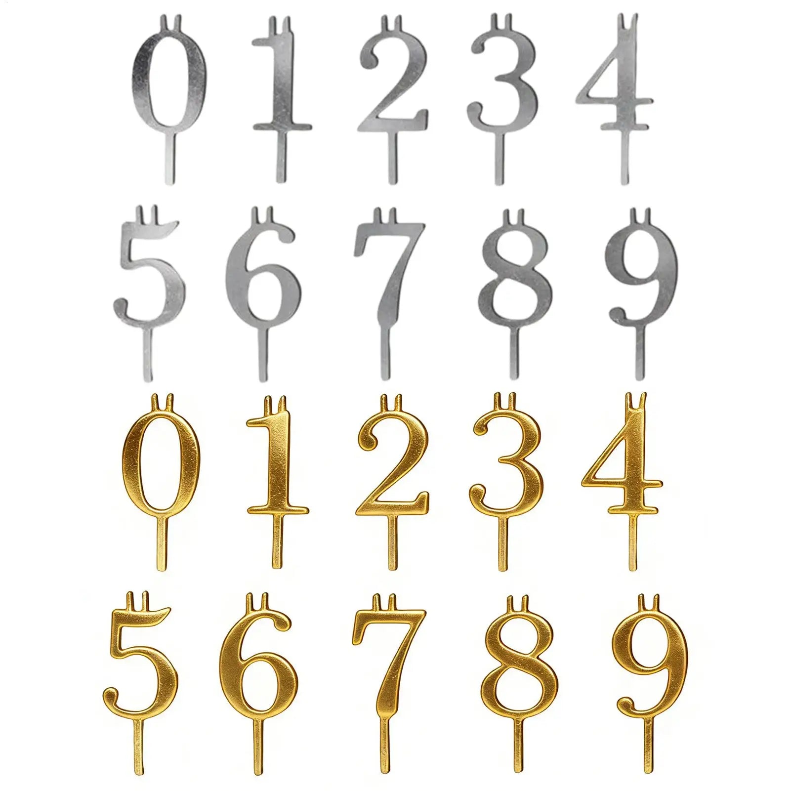 Happy Birthday Number Cake Candles 0-9 Number Candle Cake Topper Birthday Party Wedding Cake Candle Party Supplies Decoration Oasis Select
