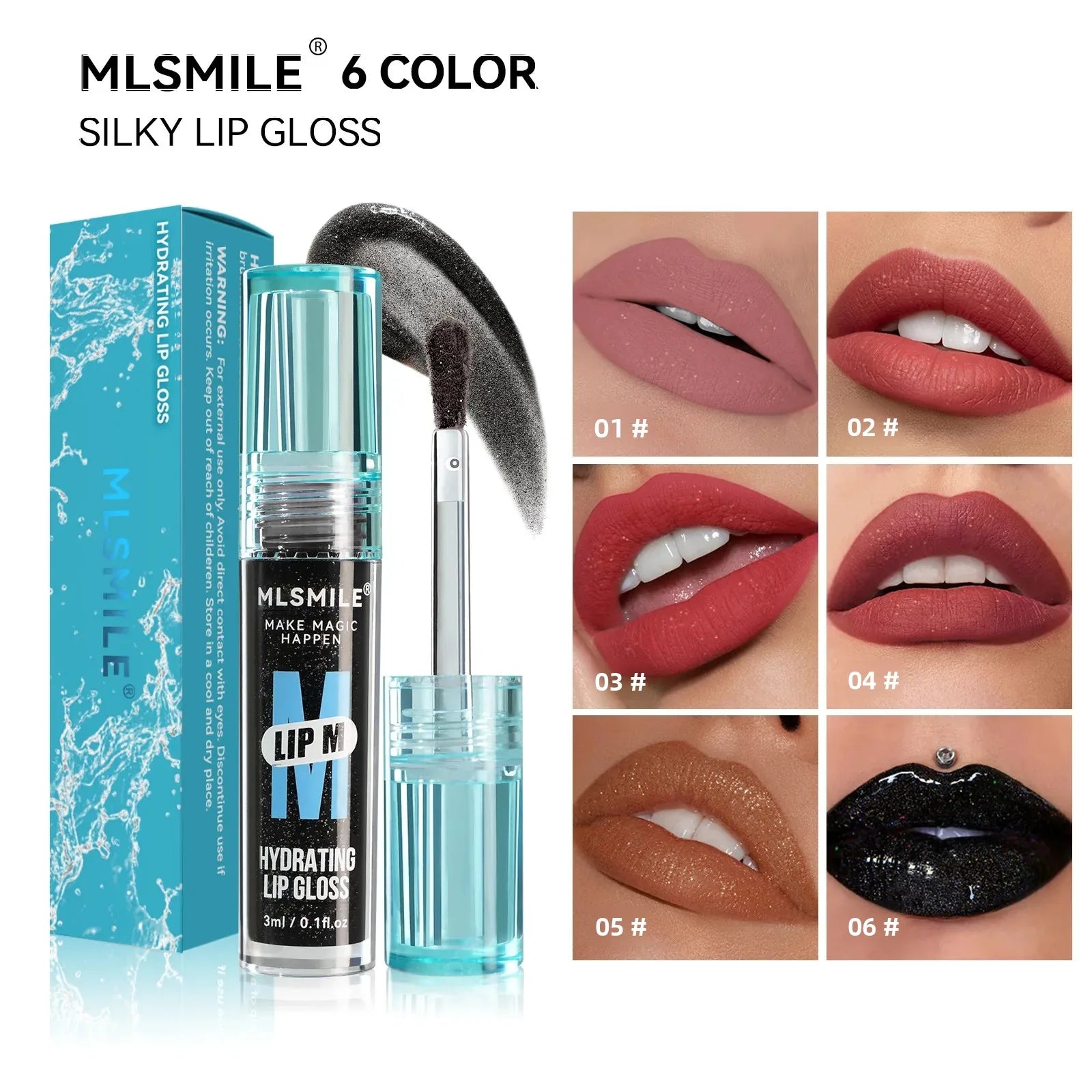 MLSMILE Pearl Nude Lip Gloss – Waterproof & Long-Lasting
