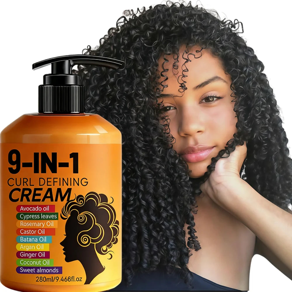 280ml Curly hair Styling cream, moisturizing and smoothing formula, enhances the elasticity and shine of curly hair, easy to set Oasis Select