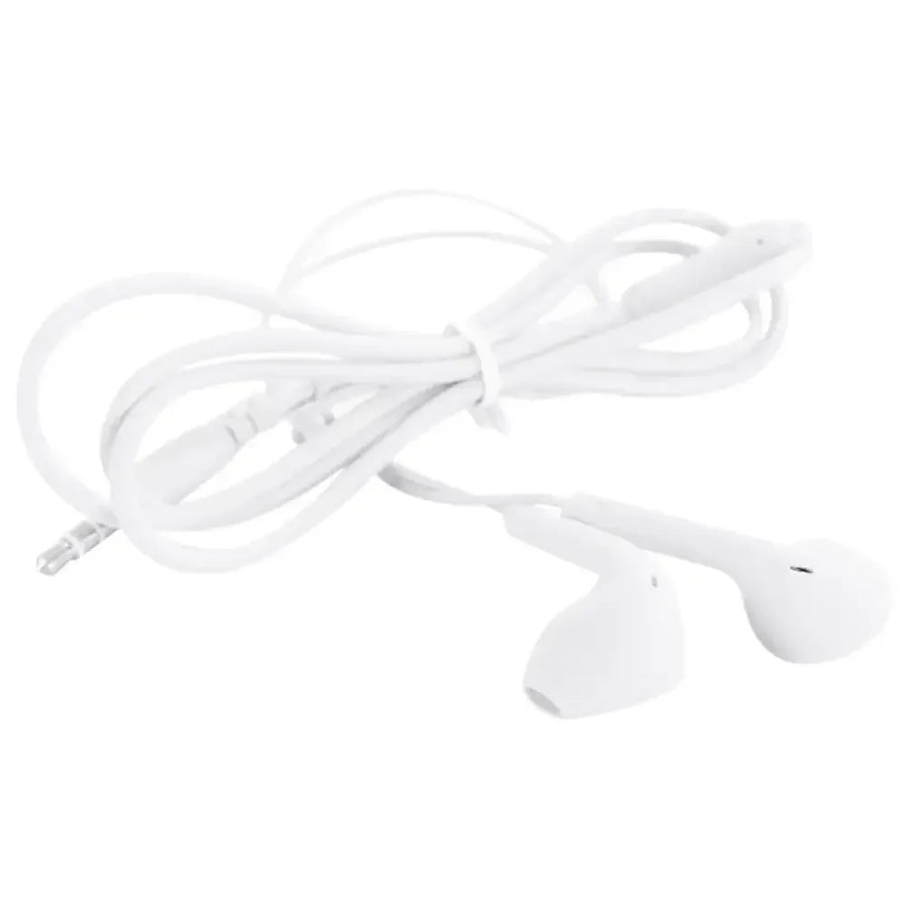 1PC 3.5mm Stereo In-Ear Earphone With Microphone Heavy Bass Wired Headset Earphones with Mic Universal for Xiaomi/Huawei/Samsung Oasis Select White