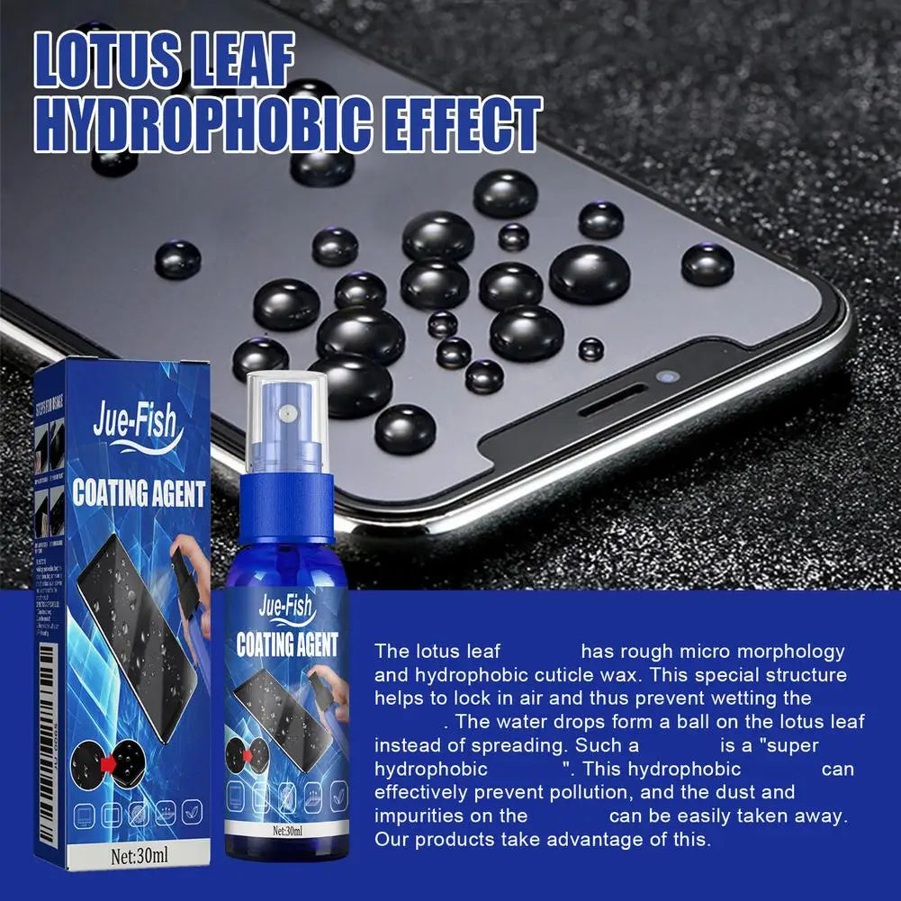 30ml Phone Screen Coating – Hydrophobic Anti-Fingerprint Liquid