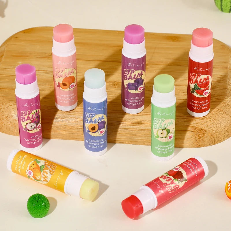 12-Piece Fruit Lip Balm Set – Moisturizing & Alcohol-Free Lip Balm Set Oasis Select