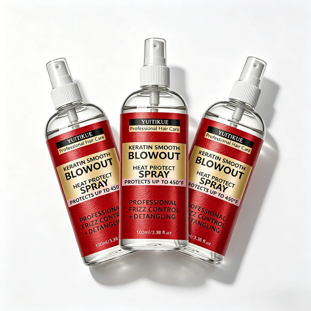 YUITIKUE Keratin Heat Protect Spray – 450°F Frizz Control