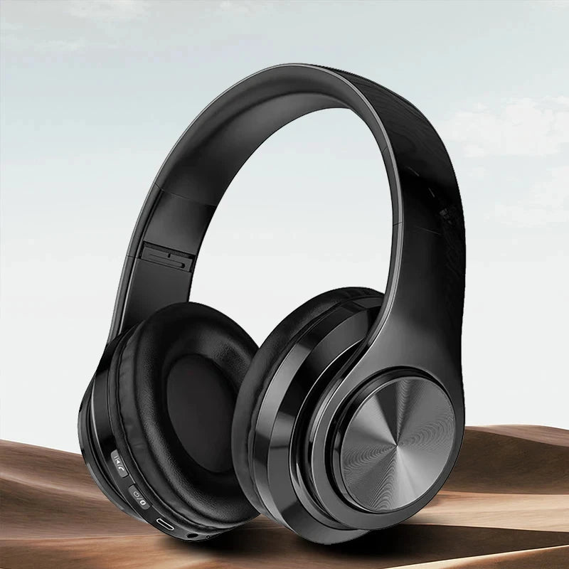 Wireless Bluetooth 5.0 Headphone With Microphone On-Ear Headset Stereo Sound Earphones Sports Gaming Foldable Headphones Game Oasis Select