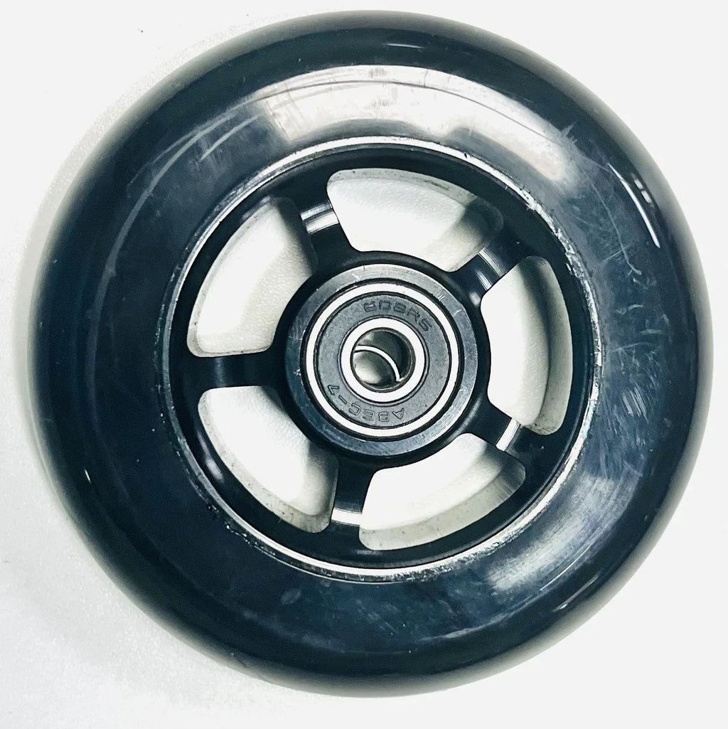 100mm Scooter Wheels Replacement with Bearings Aluminum Wear-Resistant PU Stunt Scooter Parts Kick Scooter Accessories 2pcs/set Oasis Select C 100x24mm