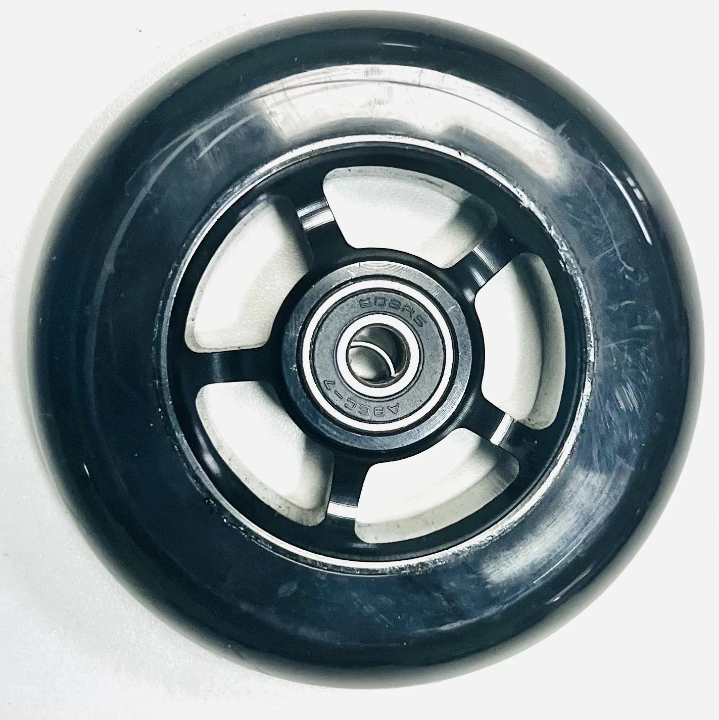100mm Scooter Wheels Replacement with Bearings Aluminum Wear-Resistant PU Stunt Scooter Parts Kick Scooter Accessories 2pcs/set Oasis Select C 100x24mm