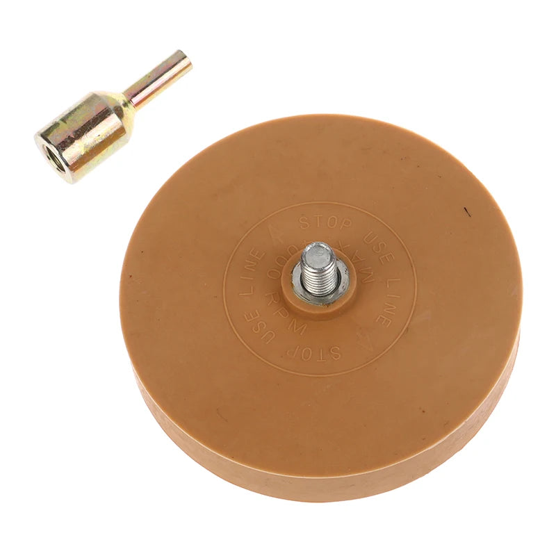 88mm Universal Rubber Eraser Wheel For Remove Car Glue Adhesive Sticker Pinstripe Decal Graphic Auto Repair Paint Tool Oasis Select
