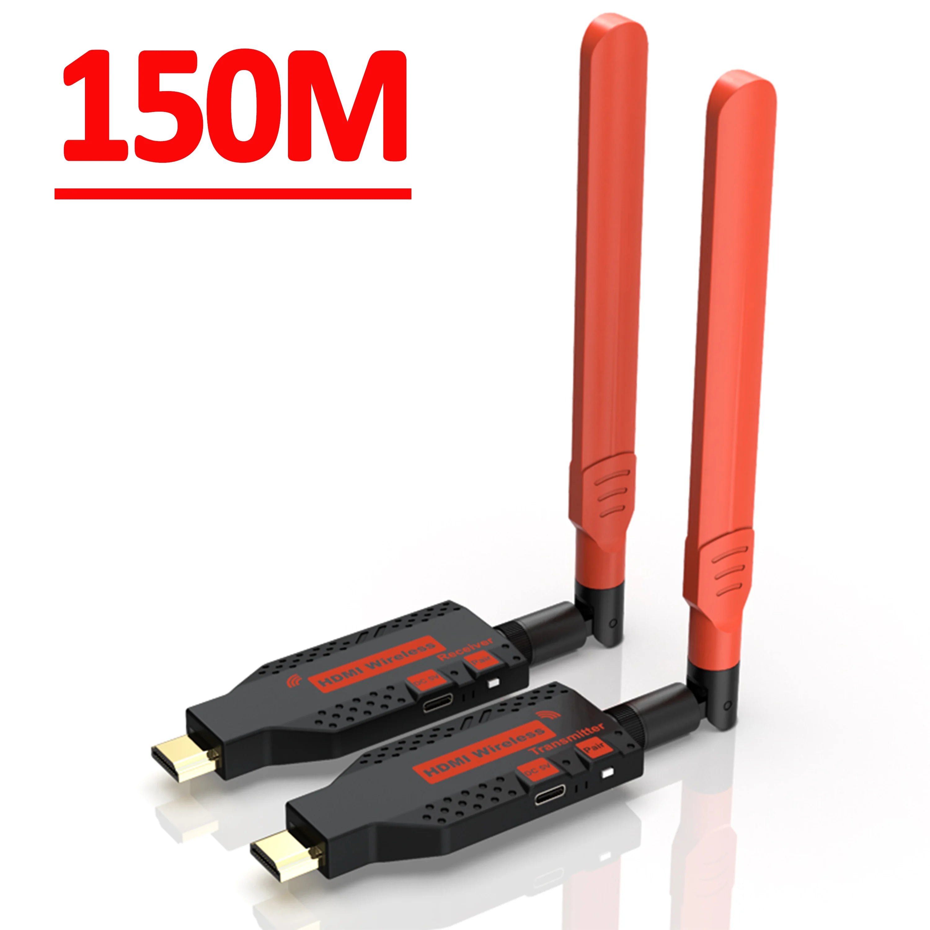 1080P 150m Wireless HDMI-Compatible 1 TX to 4 Splitter Video Transmitter Receiver for PS4 Camera Laptop PC to TV Monitor Oasis Select 150M TX and RX 1