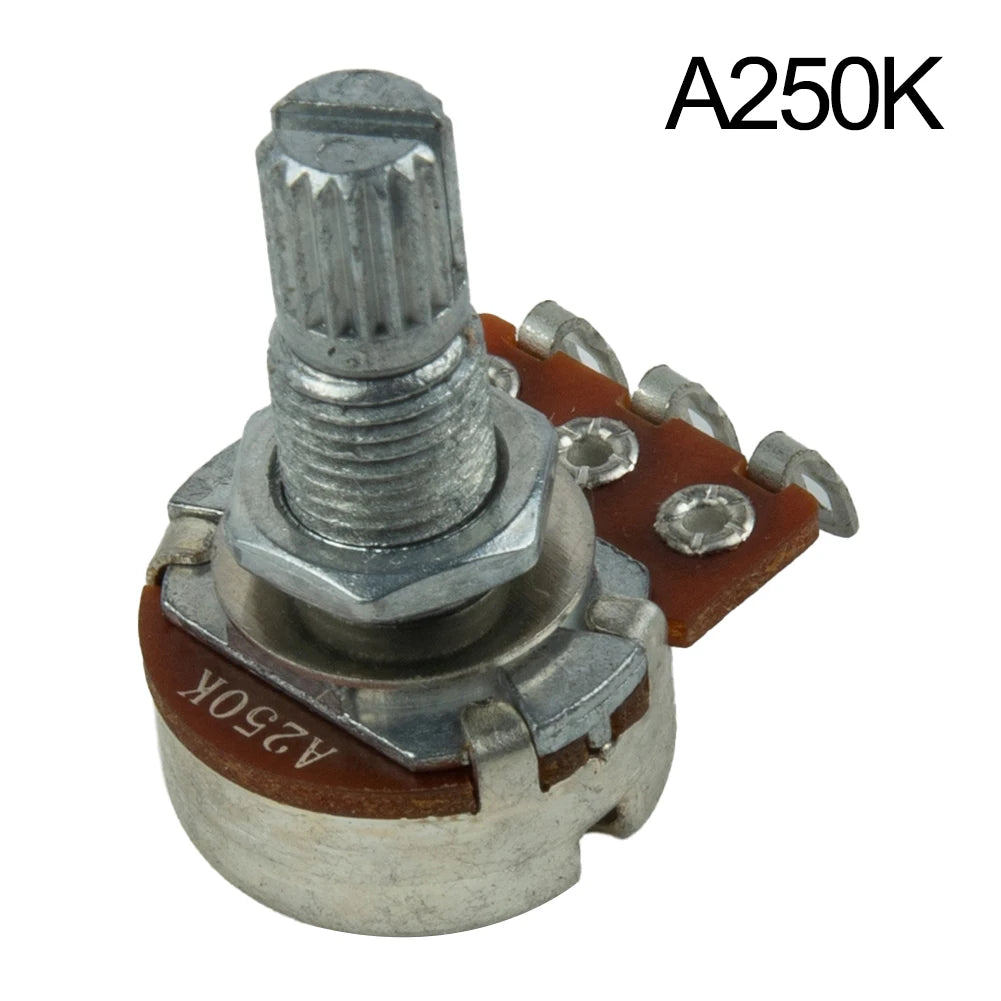 Guitar Parts/kits Guitar Potentiometer 18mm Pots Shaft 250K Or 500K Ohms A250K Plastic Potentiometer 1/4\" (6mm) Oasis Select A250K