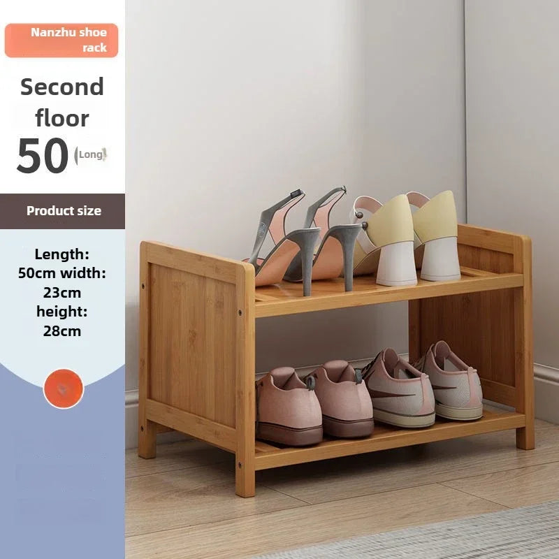 Multi-functional Space-saving shoe rack Multi-layer bamboo shoe rack Storage dust-proof storage shoe rack Oasis Select second floor