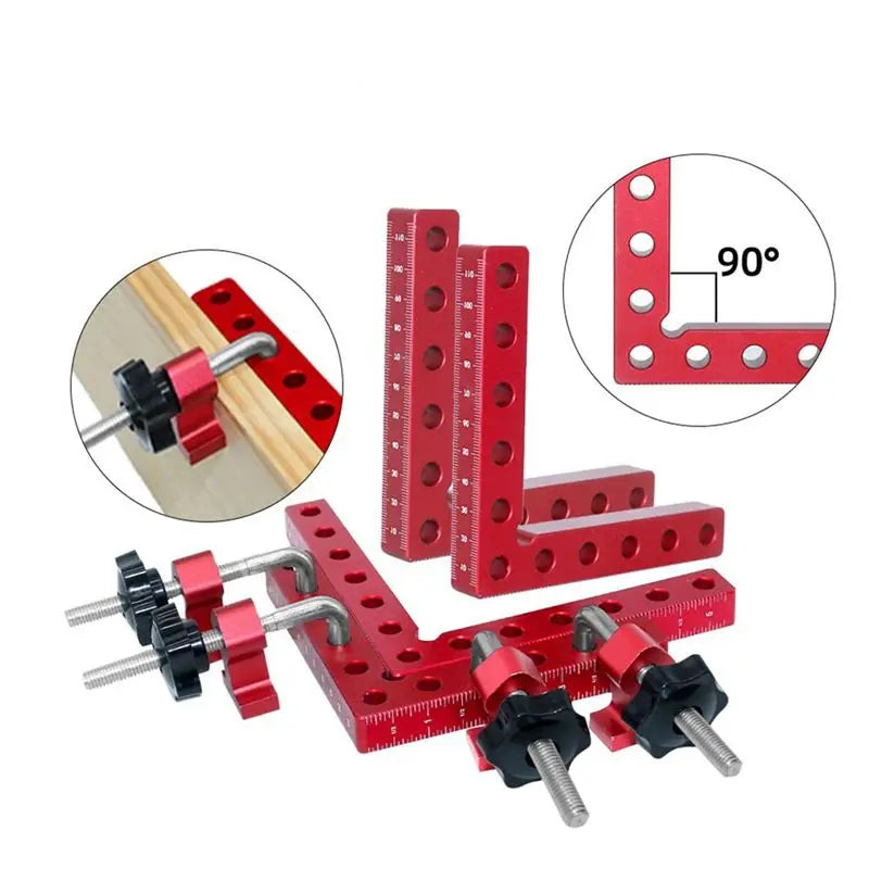LIKE WISH 3 Pieces Of Woodworking Right-Angle Fixture Right-Angle Fixing Clamp L-Shaped Auxiliary Fixture Oasis Select