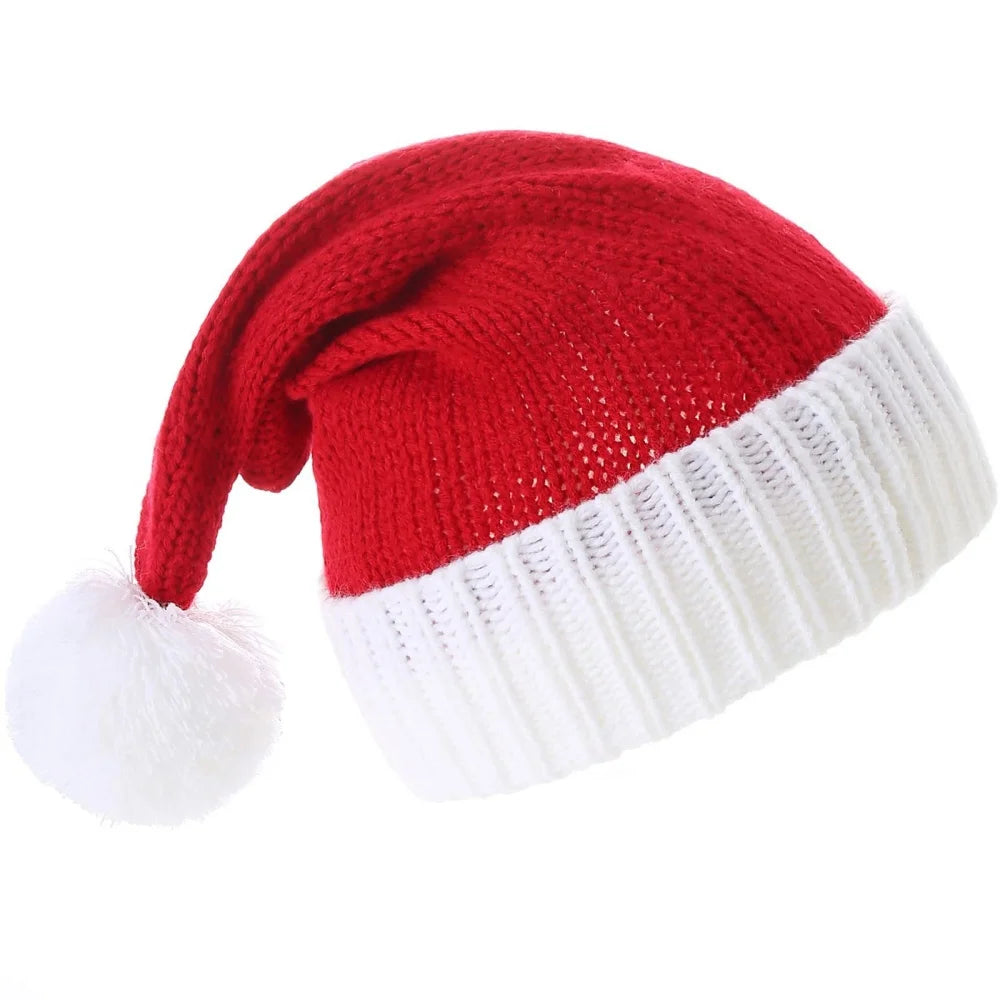 Red Fluffy Christmas Santa Hat Adult Kid Santa Hat Ornaments Xmas Home Birthday Party Near Year Festive Baby Shower Holiday Gift Oasis Select Style 3