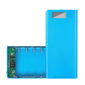 8*18650 Battery Holder Dual USB Power Bank Battery Box Mobile Phone Charger DIY Shell Case Charging Storage Case For Xiaomi Oasis Select Blue