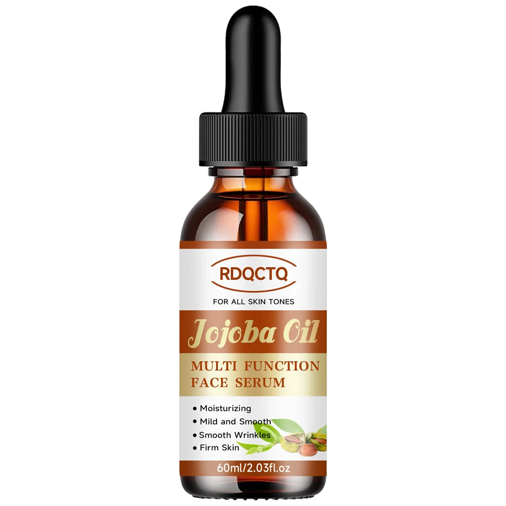 RDQCTQ Jojoba Oil Vitamin E Essential Oil Wrinkles，Brightens and tightens the skin, moisturizes and reduces dullness 4In1 Skin Oasis Select 60ml