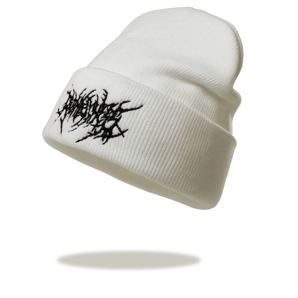 Alphabet Skull Wings Embroidered Hat Cold Hat Guapi Hat Love Embroidered Pure Acrylic Hat Trendy Brand Oasis Select 10 One size fits all