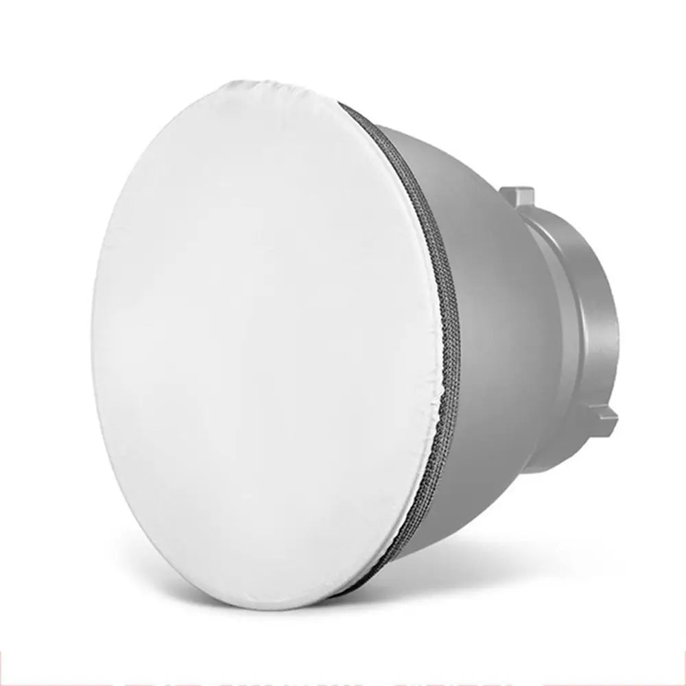 Soft Light Diffuser Sock 7" 18cm Soft Light Protective Cover Studio Strobe Bowen Mount Standard Reflector Photography Flash 55 ° Oasis Select White--