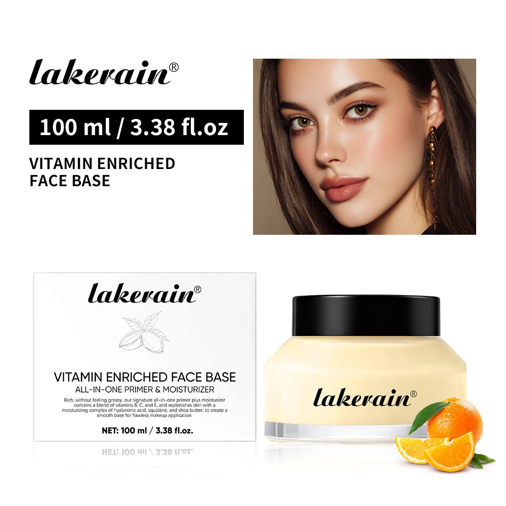 Lakerain Vitamin Enriched Face Base 2in1 Moisturizer And Primer Rich Yet Lightweight For Smooth Makeup Ready Skin Oasis Select 100ml