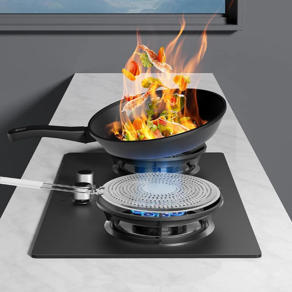 Stainless Steel Heat Diffuser Plate For Gas Electric Stove Scorch Prevention Simmer Ring Cookware Protector Kitchen Tool Oasis Select