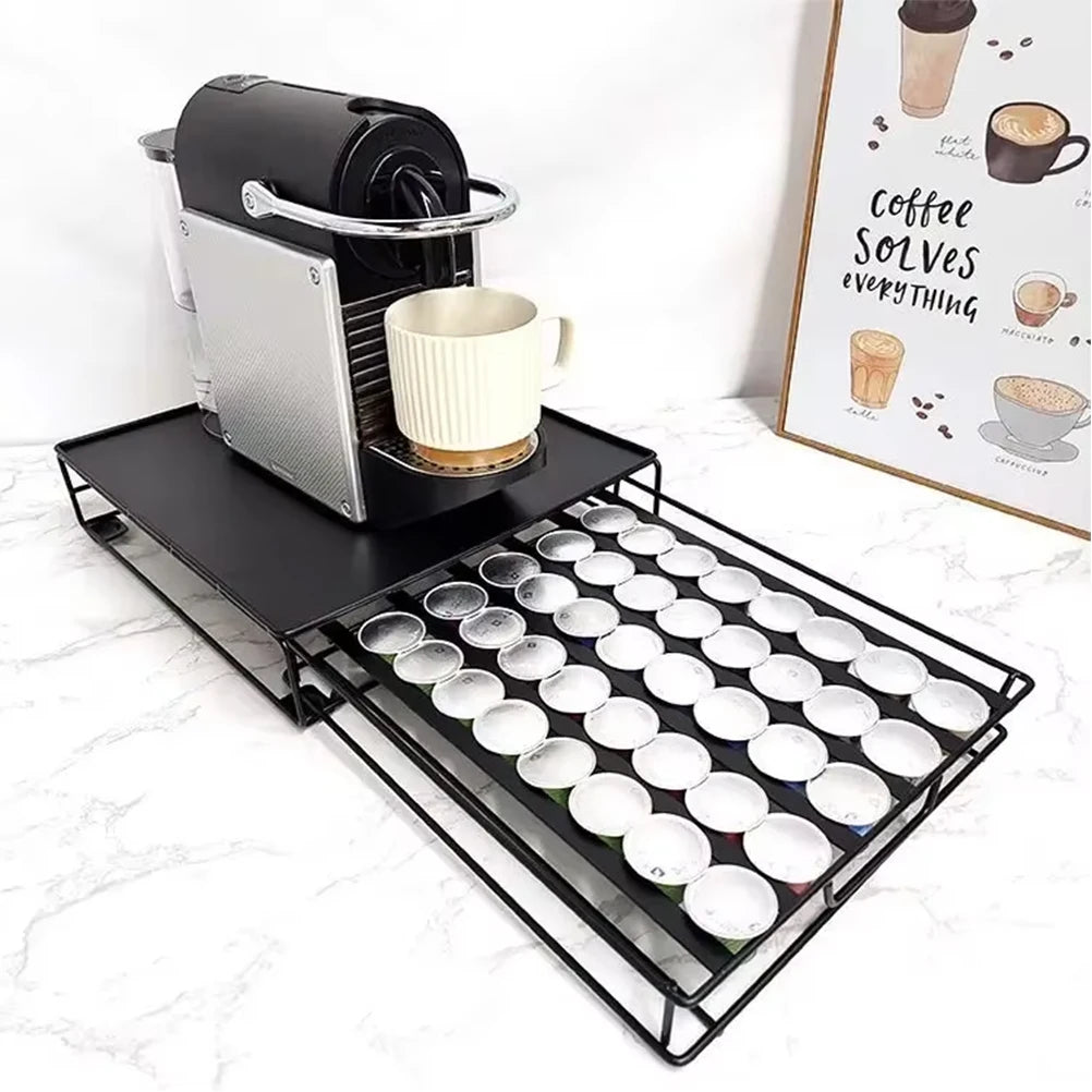 Capsule Coffee Storage Rack Drawer Style Capsule Box 40 Granule Coffee Capsules Container Household Mesa Kitchen Accessory Oasis Select