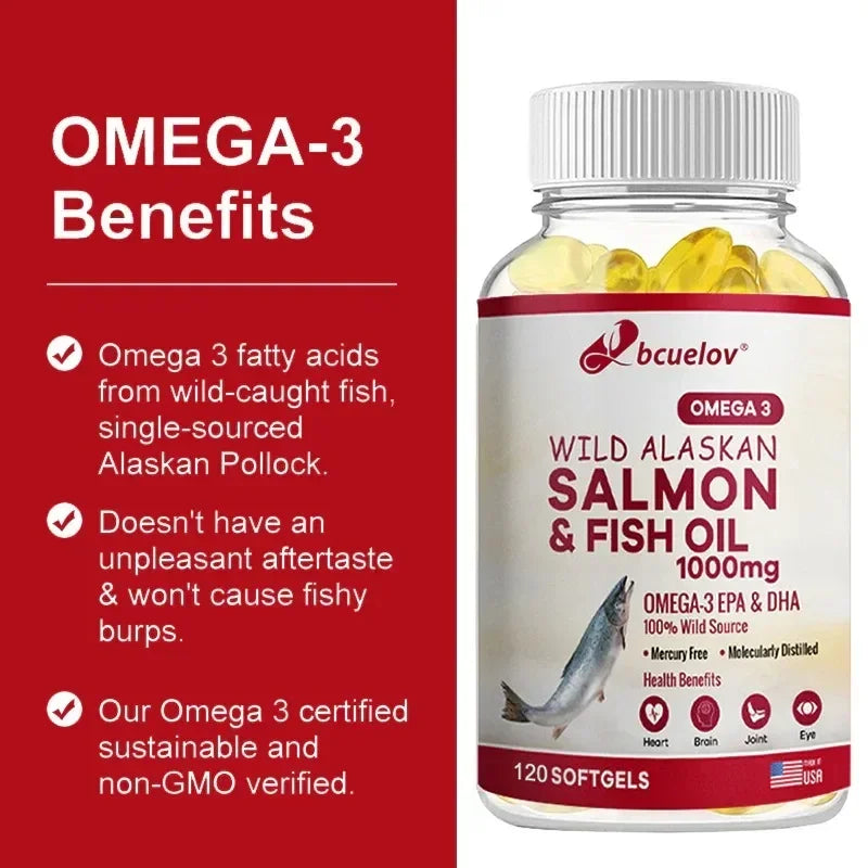 Super Omega-3 EPA/DHA Fish Oil Capsules – Heart, Brain & Joints Fish Oil Supplement Oasis Select